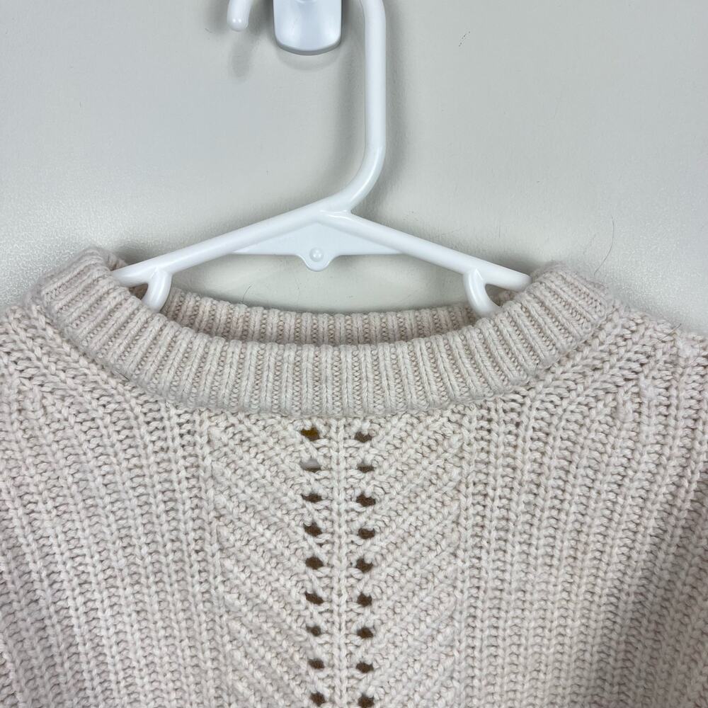 Mini Boden Girls Rainbow Rib Sweater Ecru 8-9 - Picture 3 of 9